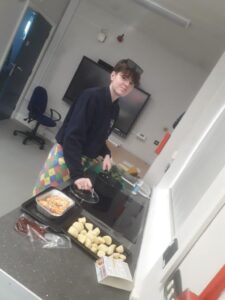 Ambergate Pupil Preparing a Main Course