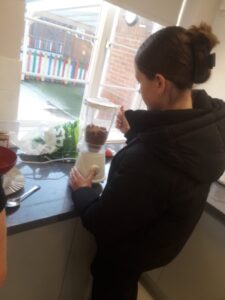 Ambergate Pupil Using a Food Blender