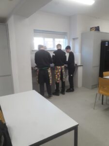 Ambergate pupils preparing food