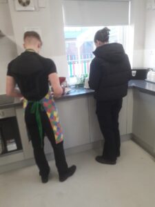 Ambergate pupils preparing food